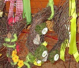 Banner " Osterbasteln - Workshop für ALLE"