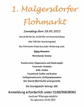 Banner Flohmarkt