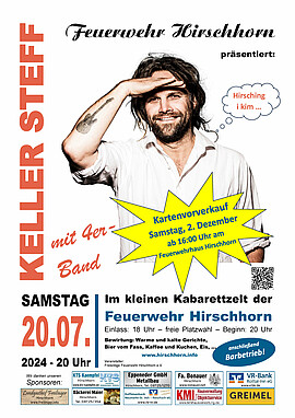 Banner Kartenvorverkauf für Keller Steff